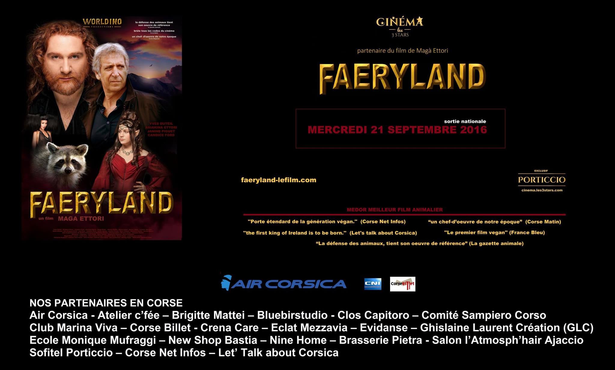 Sortie du film FAERYLAND !