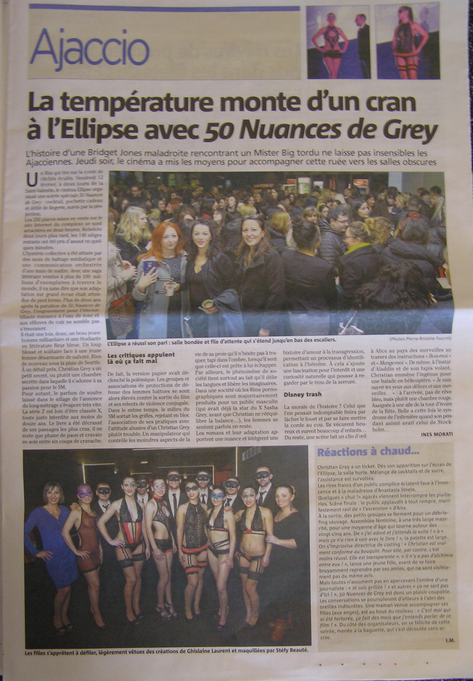 GLC dans le Corse matin !